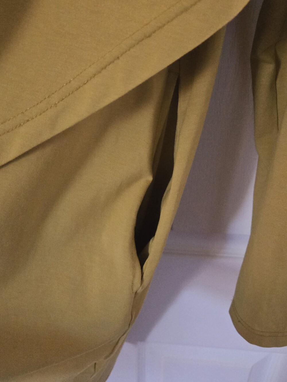 Shukr Clothing Mustard Long Sleeve Hooded Asymmetric Wrap Style Tunic Size Large - Picture 5 of 5